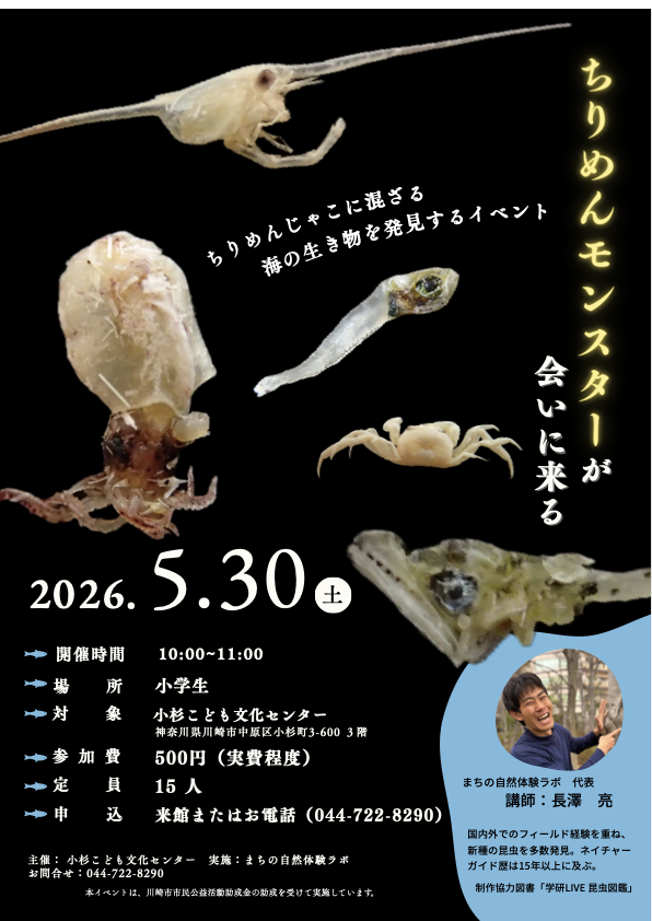 ちりめんモンスターを発見しよう！チラシ