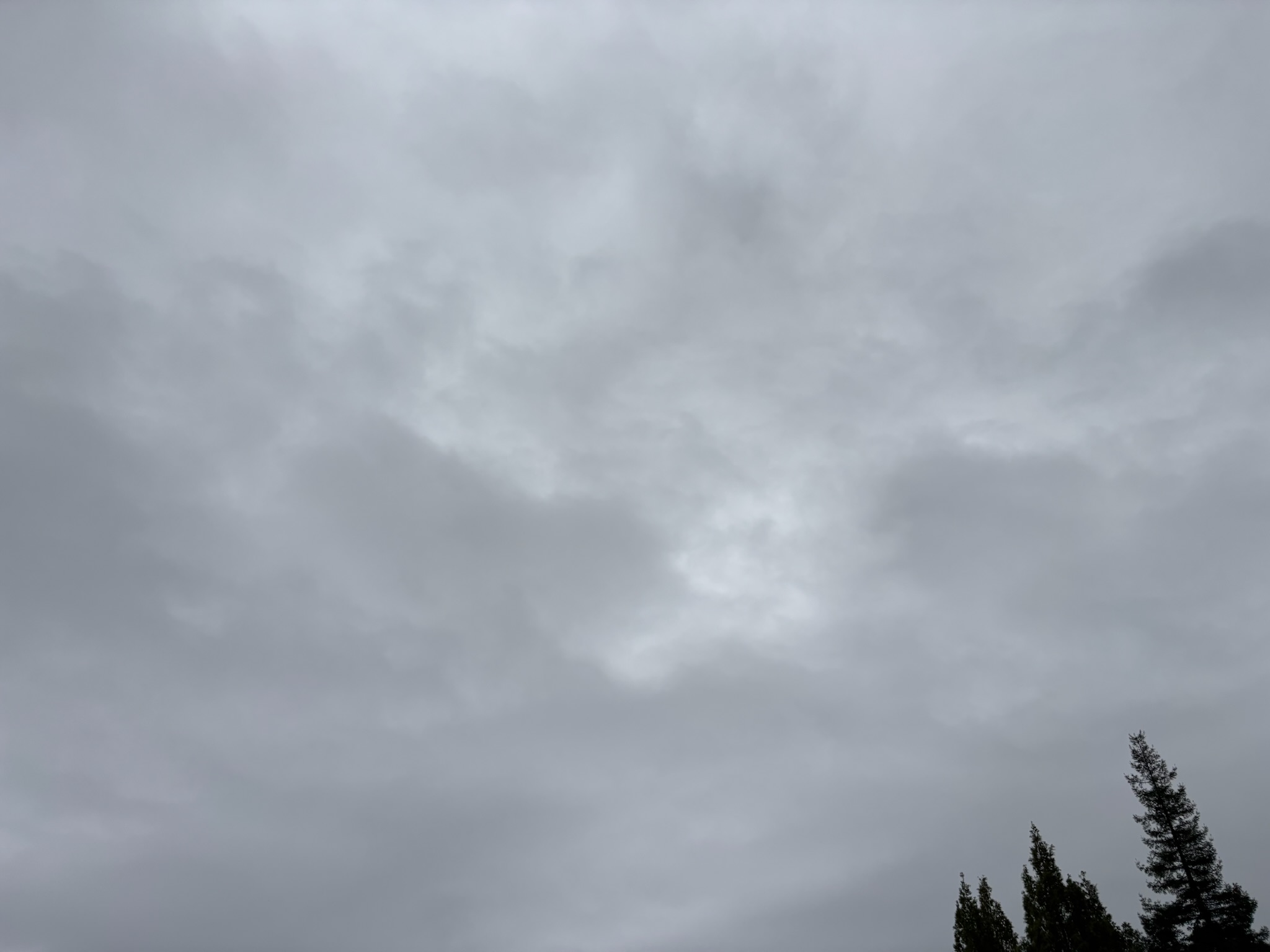 高層雲の広がり