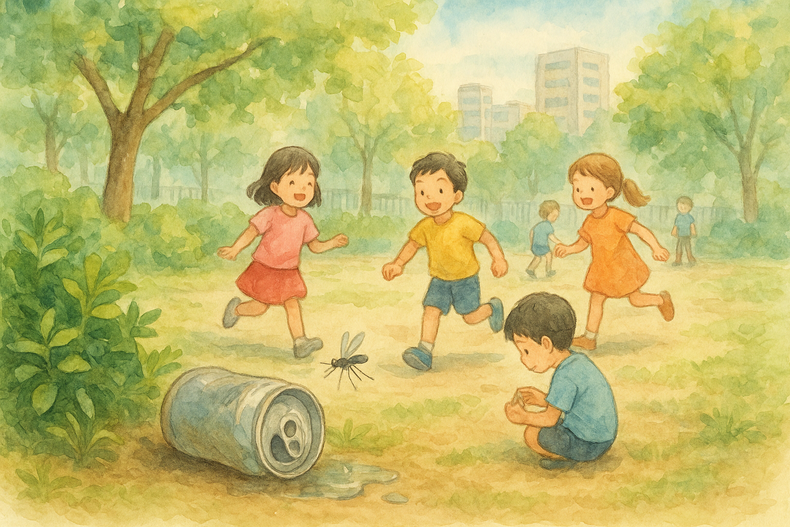 蚊の生態イラスト