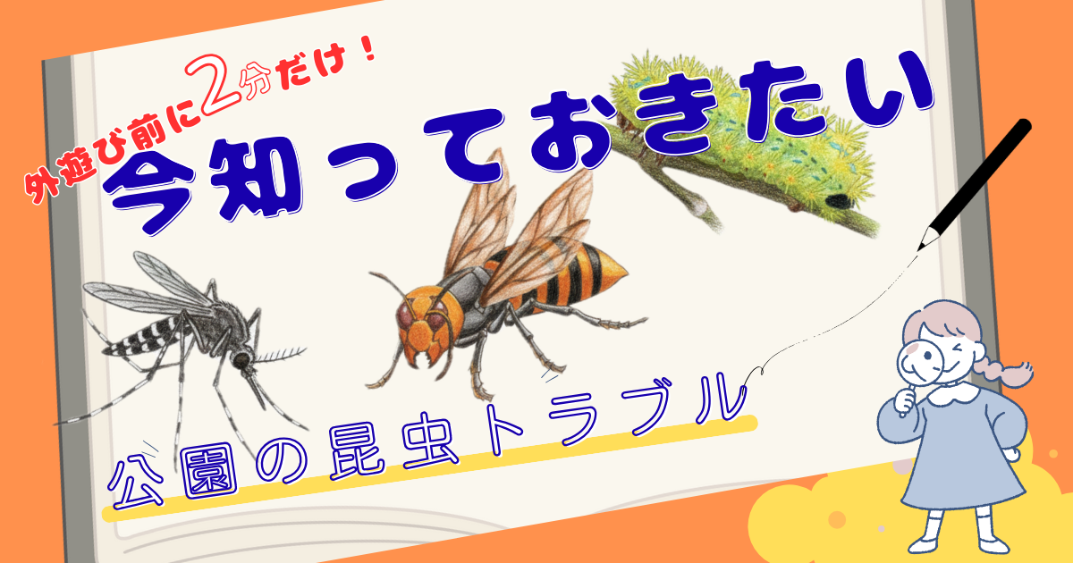 公園で気をつけたい危険な虫